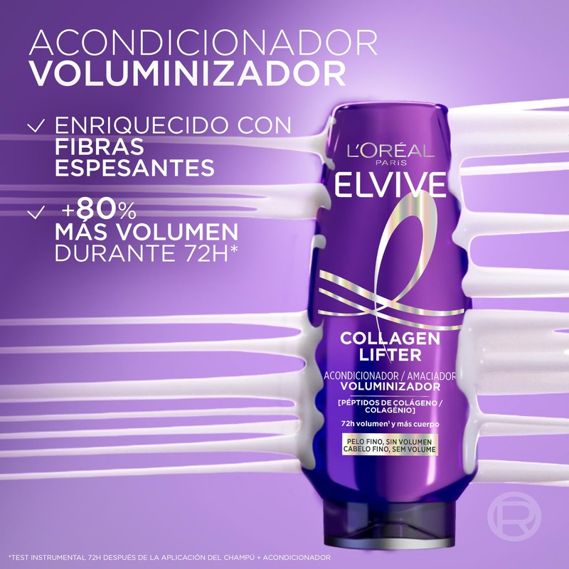 L'Oréal Paris Elvive Collagen Lifter Conditioner 72H Volume, 300 ml
