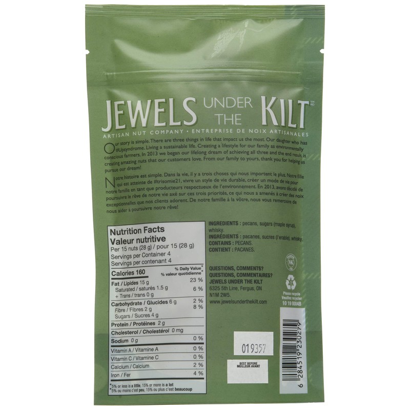 Jewels under The Kilt Maple Moonshine Pecan, 4 Ounces