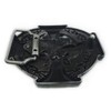 LKMY Mens Belt Buckle, Western Skull and Celtic Cross Biker