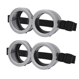 DSKOBT 2Pcs Vintage Steampunk Goggles Glasses Round Cartoon Costume for Cosplay (Glasses 2pcs)