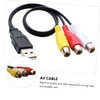 TEHAUX 1Pair Household to Av Cable Set Female Audio Video