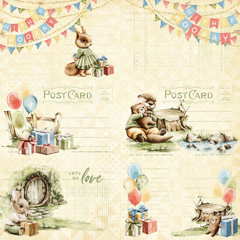 Graphic45 BEST DAY EVER (1 PC) 12x12 Dbl-Sided Printed Cardstock