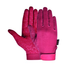 AK Cotton Grip Horse Riding Gloves AKRS-8485 (XS, Burgundy)