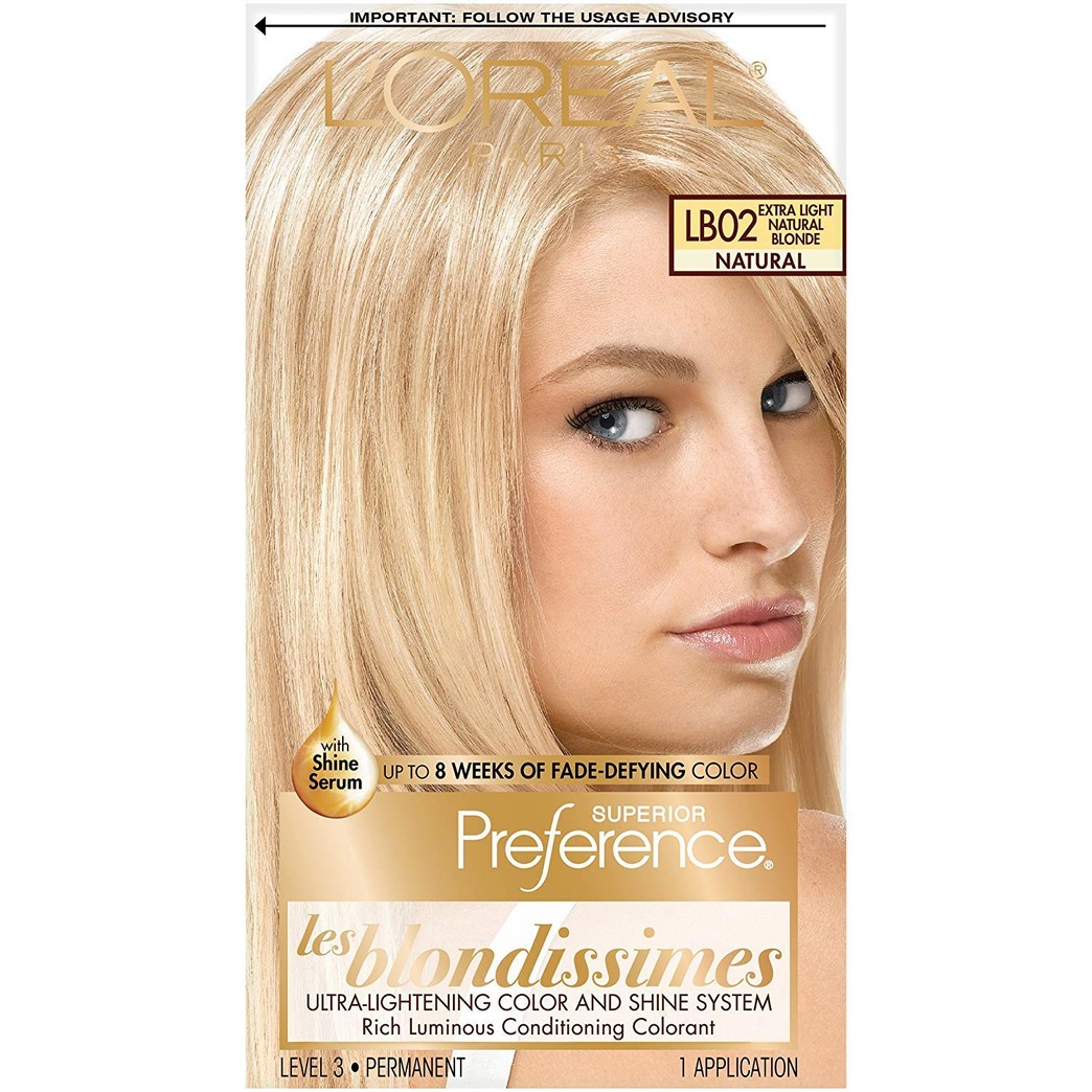 Pref Exlit Nat Bld Lb-02 Size Ea L'Oreal Preference Les Blondissimes Hair Color Extra Light Natural Blonde #