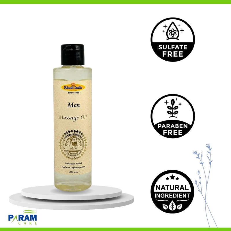 Khadi India Khadi India Men's Massage Oil: A Revitalizing Blend