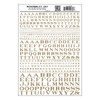 Woodland Scenics Roman Letters, Gold WOOMG703