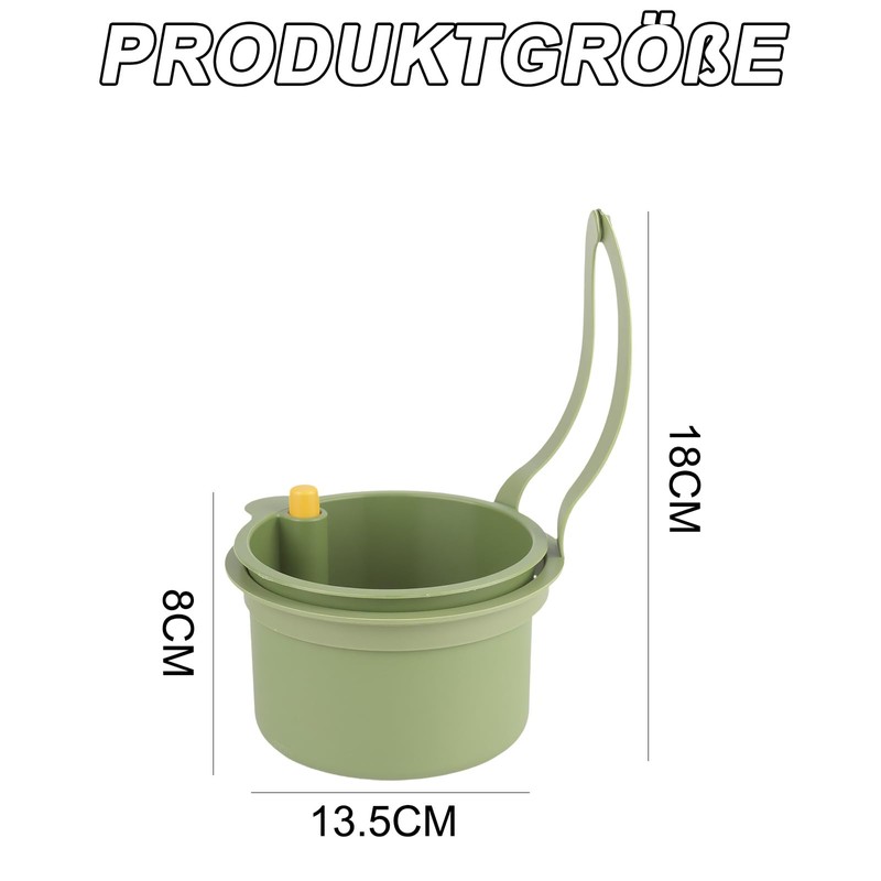 Hanging Strainer for Sink - Removable Strainer with Push Button,