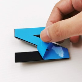 2.75 Inch Adhesive House Numbers, Mailbox numbers, Street Door Numbers, Self-stick Address Signs for Apartments,4 Pieces,Bronze Letter A-D