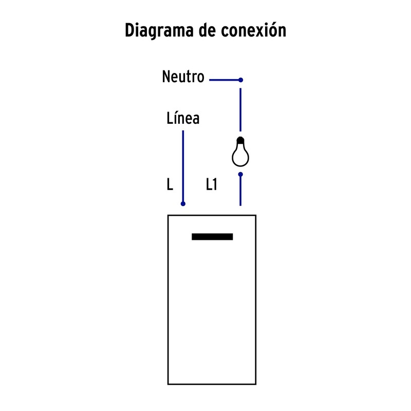 Volteck PA-APSE15-LN, Placa armada negra 1 interruptor sencillo línea Lisboa