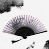 Foldable portable traditional bamboo bamboo fan, 1 piece, sky / 접이식 휴대용 전통 대나무 합죽선 부채, 1개, 스카이