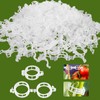 Hillylolly Pack of 300 Plant Clips, Tomatoes, Tomato Clips, White,