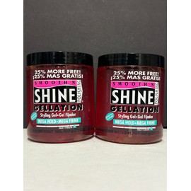 Smooth 'N Shine Polishing Gellation Styling Gel Mega Hold Alcohol Free -2Pack/20