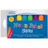 Baker Ross AT769 Neon Poster Paint Sticks in Classic Colours