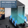 Hovadova Mobile PC Stand, Adjustable Metal Computer Tower Stand, PC