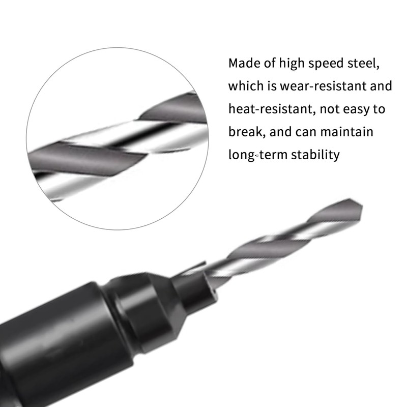 15 PCS Countersink Drill Bit Set, Woodworking Chamfered Set,1/4 Inch