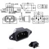 daier IEC Connector C-14 Plug 250 V AC 10 A,