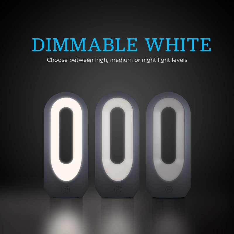 Enbrighten Color Changing LED Lamp, Modern Night, Dimmable Whites &