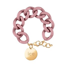 ICE Jewellery - Chain Bracelet - Chain Bracelet with Pink XL Mesh for Women, Closed with a Gold Medal, Acetate, No gemstone