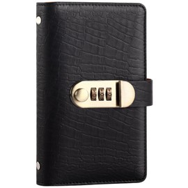 Dot Com Prime Money Box with Keys, Notebook Type, 1 Million Yen Savings, Bills, Valuable Items, Disaster, Instruction Manual Included, Black