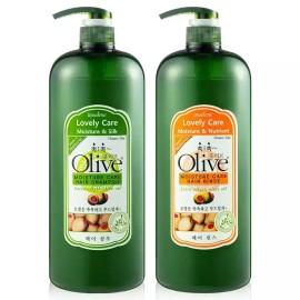 I'm Serene 아임세레느 대용량 촉촉 올리브 헤어 케어 샴푸 린스 1500ml 2개 [[SA3] 올리브 샴푸+린스] I'm Serene Large Capacity Moisturizing Olive Hair Care Shampoo and Rinse 1500ml 2 Pack [[SA3] Olive Shampoo + Rinse]