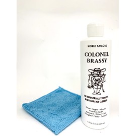 Colonel Brassy Hard Surface Cleaner + 1 microfiber cleaning cloth