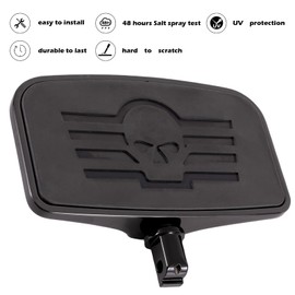 Kinglemc Front Rear Rider Passenger Floorboard FootPeg for Victory/Indian (Skull, Black)