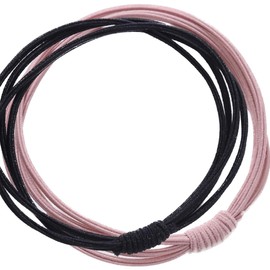 HONAMWINPRO Haargummis Schwarz Pink 000001