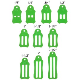 HARFINGTON Roll Sasher Tool Set 10 Size Folding Fabric Biasing Strips with 40pcs Quilting Pins & Storage Chain for Fabric Quilting Sewing Crafting DIY, Green