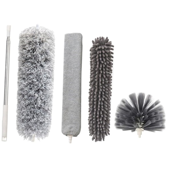 PACKOVE 1Set Extendable Microfiber Duster for High Ceilings and Walls