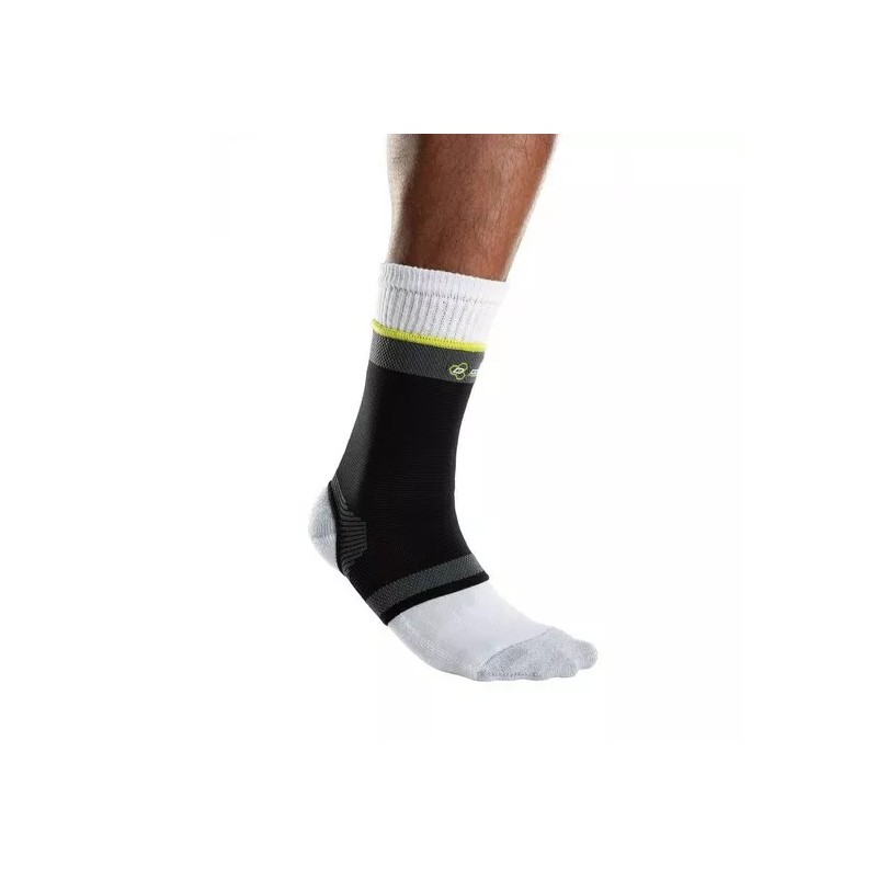 DonJoy Performance Knit Ankle Compression Sleeve - Black and Slime,