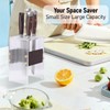 Acrylic Knife Block Holder, Display Stand with Transparent Striped, Kitchen