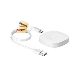 MOES Upgraded Multi-Mode Smart Gateway, ZigBee 3.0 & BLE Mesh Hub with Type-C Interface, Wireless Smart Home Bridge for Tuya App, Compatible with Alexa & Google Home