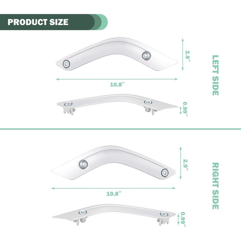 Phamyor Interior Door Grab Handle Inserts Cover Trim for 2011-2018