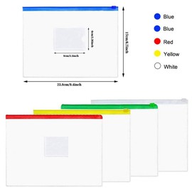 Pack of 20 A4/A5 A4 A5 Plastic Document Wallets for Folders/Shirts/Bag for Office/School A5 White