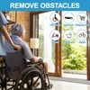 OSDUE Threshold Ramps Anti-Slip Door Ramp (Gray, 8cm x 2cm