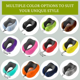 Metazonix - Travel Pillows for Airplane - Neck Pillow Airplane and Car Use - Soft Comfortable Memory Foam Travel Neck Pillow - Travel Essentials for Women and Men (Sky Blue)