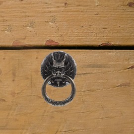 OUNONA Chinese Dragon Cabinets Knob - 10pcs Vintage Brass Drawer Pulls Handle - Kitchen Cabinet Knobs - for Furniture