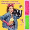 juciasouul 10 Pcs 80s Accessories for Women Lace Headband Neon