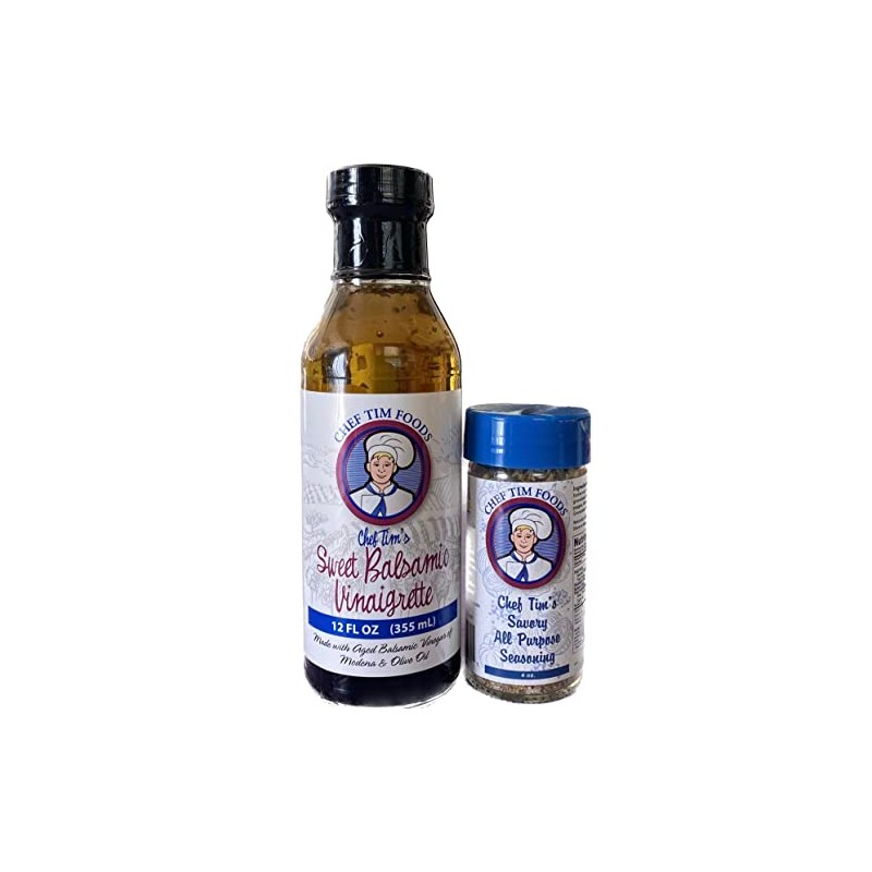 Chef Tim's Sweet Balsamic Vinaigrette (Small 12 oz) & Savory