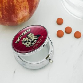 Happy Hour Go Ahead Pour Yourself Some Dinner Funny Humor Pill Case Trinket Gift Box