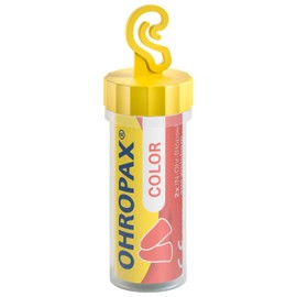 OHROPAX Color Ear Plugs - Soft Foam In-Ear Plugs - Extra Comfortable for Long Wear - Sound Insulation Value SNR 35dB - Ideal for Party, Event and Time Out - Pack of 2