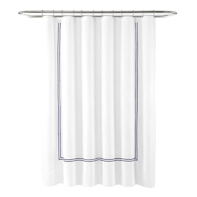 Lush Decor Hotel Collection Shower Curtain, 72" x 72", White