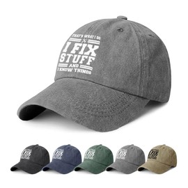 CheChury Baseball Cap for Men and Women Unisex Cap Adjustable Baseboard Cotton Baseball Cap for Men Hat Outdoor Baseball Cap Vintage Baseball Cap Baseball Cap Retro Baseball Cap, gray, Unit size