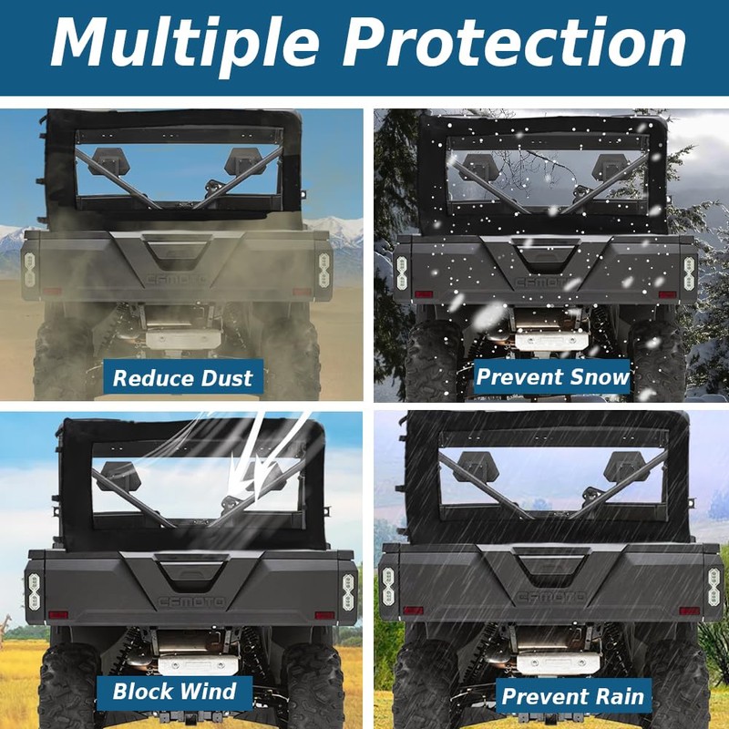 YONQIFON Uforce 1000 Rear Window Compatible with CFMOTO Uforce 1000/1000