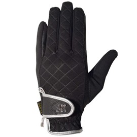 AK Warm Cosy Horse Riding Gloves Windproof Fabric & For Daily Dressing AKRS-7014 (L, Black)