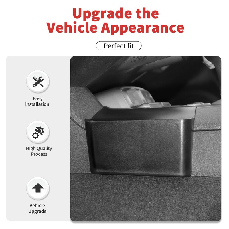 SQQP Gear Shifter Console Side Storage Box Compatible with 2010-2015