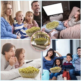 AUTMORAN 3 Pack 200 oz,Clear & Reusable Acrylic Serving Bowls - Capable of serving salad, popcorn,chips,dips,and condiments. Used for Parties or Entertaining.