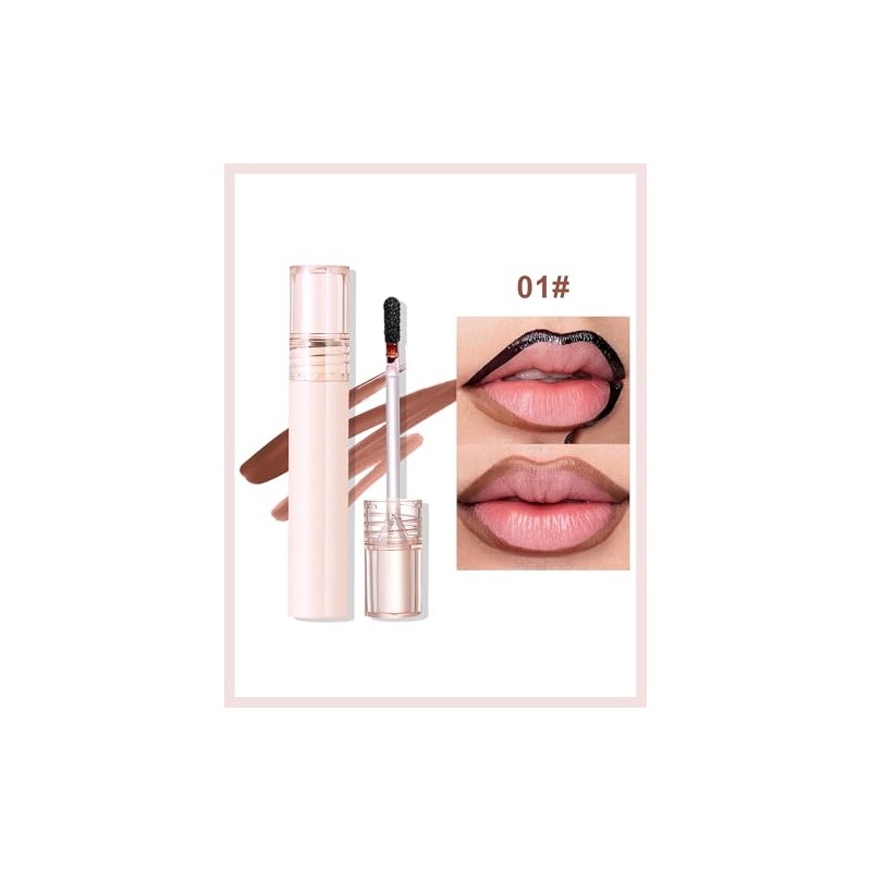 Erinde Delineador de Labios Peel off, Pintalabios Mate Resistente al