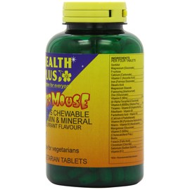 Health Plus Supermouse - Blackcurrant Flavour Children's Chewable Multivitamin Supplement - 200 Tablets