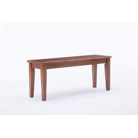 Boraam Industries Shaker Wood Dining Bench Walnut